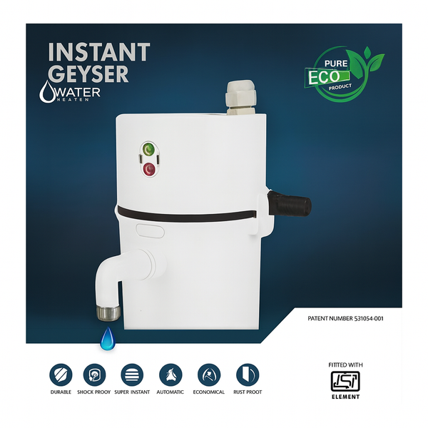 Instant Electric Water Geyser (Random Color Available)